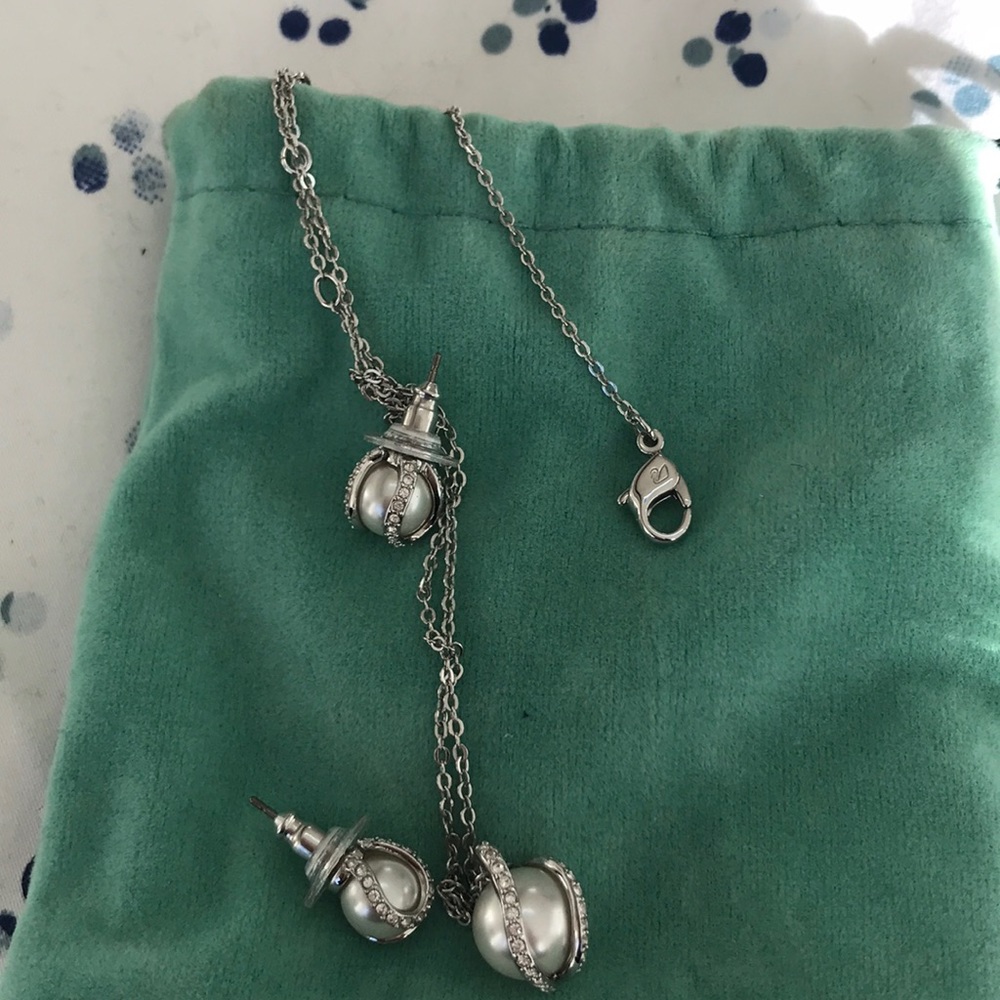 Swarovski pendant and earrings